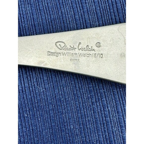 Robert Welch PENDULUM Tablespoon Soup Dot Stainless Satin 7 3/4 inch Lot of 2 - Picture 5 of 6